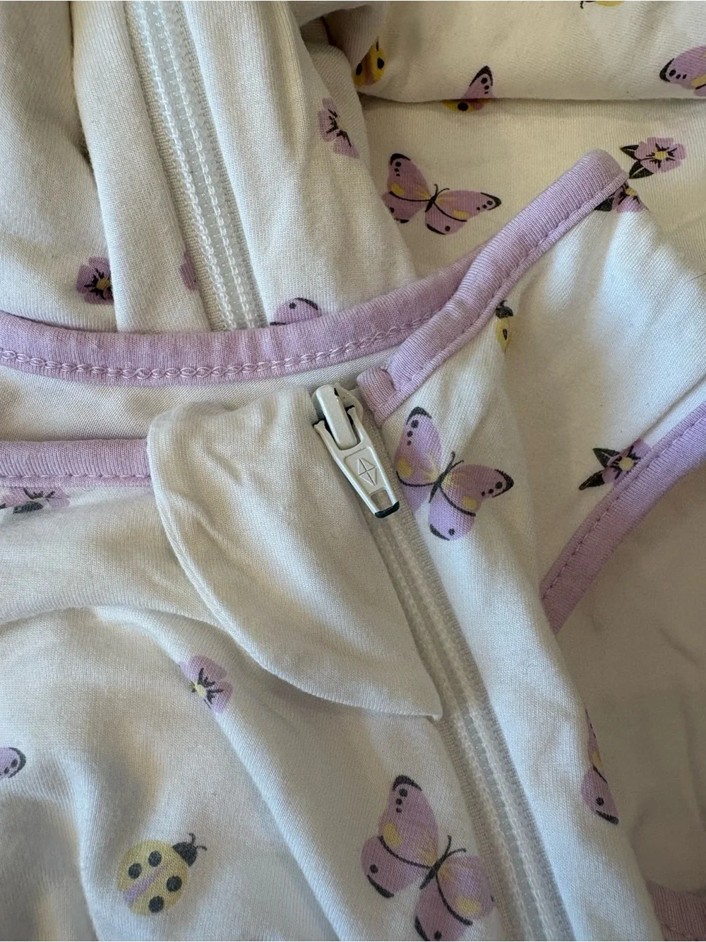 KYTE Flutter Purple Butterfly Sleep Sack 6-18Months 0.5TOG